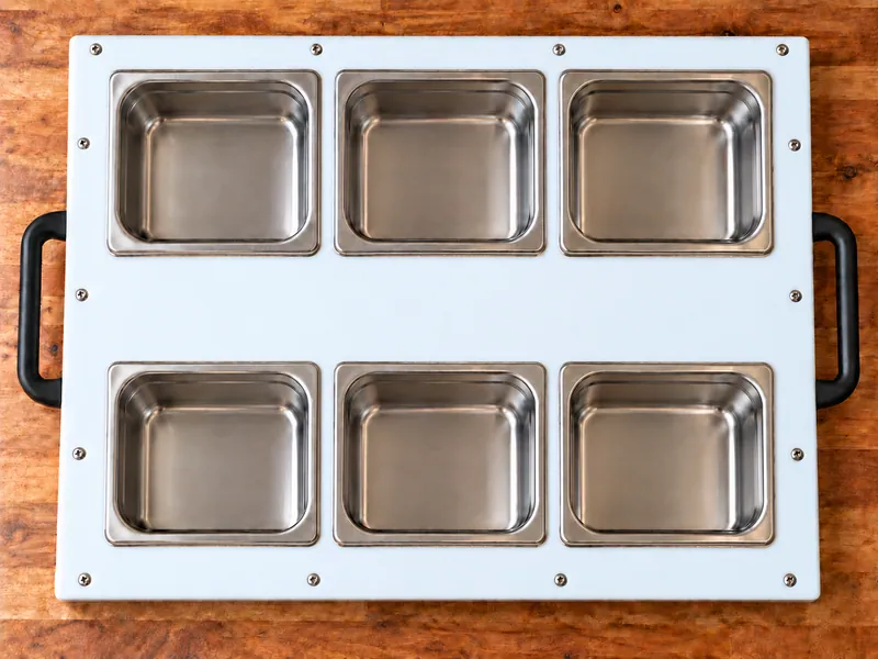 DisplayPrep Buffet Six, top view
